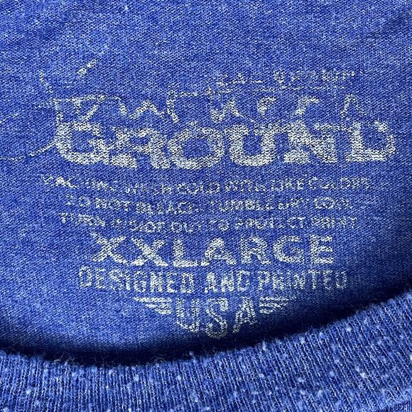 Zac Brown Band Shirt Mens 2XL Blue Great American Road Trip 2014 Tour Music Tee - Picture 5 of 8